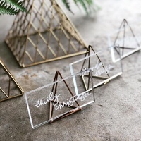 Carte Place en acrylique transparente à personnaliser, lot de pièces, usage pour réception de mariage ou décor pour une fête