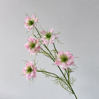 Bunga Nigella Buatan Sutra, Rangkaian Bunga Daisy, Dekorasi Pernikahan, Hotel, Mal, dan Pajangan
