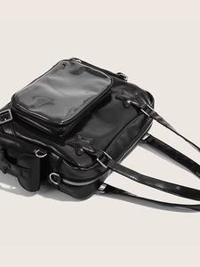 कस्टम पशु बिल्ली के आकार की लिटा बैग कढ़ाई विवरण pu चमड़े के क्रॉसबॉडी बैकपैक बैग - Product Image 2