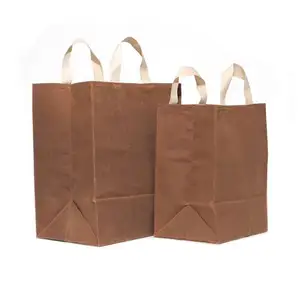 Reusable Market Bag Grocery brown Waxed Canvas Bag