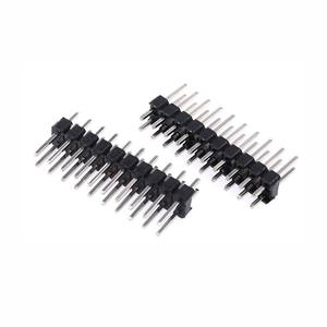 מחבר זכר דו-שורי ישר 2.54 מ\\\"מ מסוג Pin Header, SMT/SMD/DIP, אנכי בזווית ישרה, ללוחות Mezzanine עבור יישומי PCB - Product Image 1