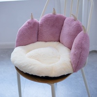 Coussin de siège rond pour enfant, chaise d'enfant, personnalisé, doux et confortable, en forme de patte de chat, canapé, oreillers en peluche, offre spéciale
