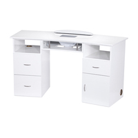 TS-7311 de table de manucure moderne blanc pour salon de beauté