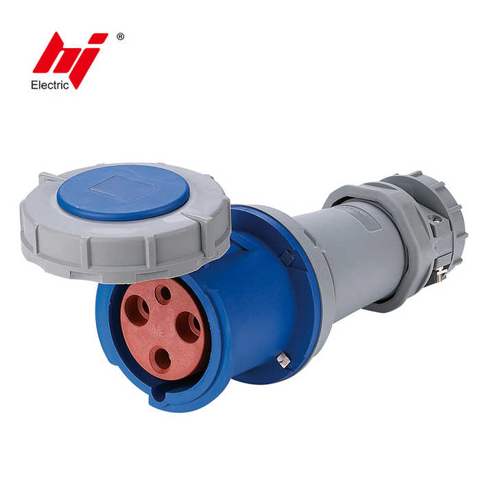 IP67 Waterproof 63A 2P+E Industrial Power Socket Durable Power ...