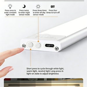 Luz LED Lineal Ultrafina Inteligente Recargable con Sensor de Movimiento, Adhesivo Magnético, para Armarios, Gabinetes y Vinotecas - Product Image 6