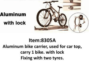 Sunsing Support de toit en acier durable pour un vélo, deux pneus et bagages de voyage. - Product Image 4