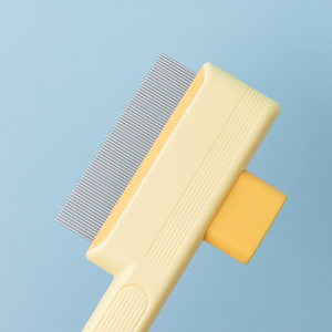 Peigne démêlant pour animaux, éliminateur de poils lâches, anti-puces en acier inoxydable, vente en gros transfrontalière d'articles pour animaux, peigne à dents fines pour chats - Product Image 3