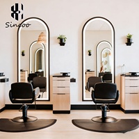 Miroir de salon LED mural sur mesure, vente chaude aux États-Unis, miroir ovale de pleine longueur, fonctionnalités intelligentes, miroir de maquillage LED