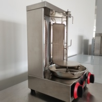 Offre Spéciale Machine à doner kebab à gaz à deux brûleurs Poulet mini Shawarma Grill machine