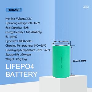 HAKADI Hot Sell Lifepo4 3.2V 15Ah Baterai Isi Ulang Original Baru Grade A 4680 untuk Sistem Tenaga Surya RV EV Mobil Audio - Product Image 4