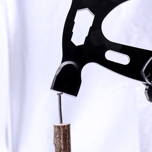 Những người yêu thích ngoài trời mini Survival Pocket Knife kìm búa hatchet đen mạ thép không gỉ Multitool AXE - Product Image 4