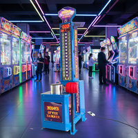 Machine de jeu commerciale de frappe au marteau, machine d'arcade électronique de test de force à récompense pour événements en centre commercial