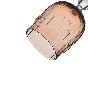 Copa de Vino <span class=keywords><strong>Blanco</strong></span> de Cristal Soplado a Mano con Diseño de Lazo Vintage Europeo Samyo de 520 ml, Vasos de Vino Tinto Color <span class=keywords><strong>Mocha</strong></span> Personalizados - Product Image 4