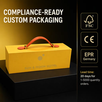 Boîte d'emballage alimentaire personnalisée avec logo, boîte cadeau rigide en papier jaune de luxe avec poignée pour chocolats pour bébés