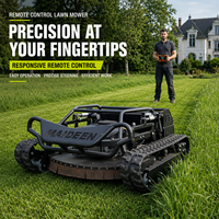 Tondeuse à gazon télécommandée à moteur thermique, zéro-turn, pour jardin et ferme, livraison gratuite, en promotion