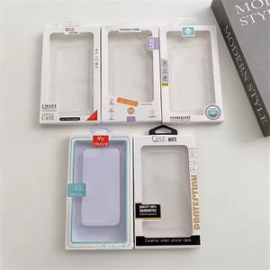 Wholesale Custom Holographic Window Hanging Hole <b>Paper</b> Box For Trendy Phone Case Packaging - Product Image 1