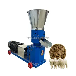 Domuz koyun tavuk küçük boy pelet üretme makinesi/hayvan yemi granülatör/küçük yem pelet makinesi