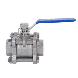 วาล์วบอลสามชิ้นสแตนเลส 304 แบบกำหนดเอง Q11F-16P แบบฟูลบอร์ พร้อมเกลียวในและซีลแข็ง - Product Image 3