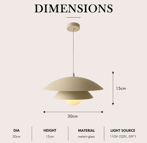 Layered Saucer Shape Metal Pendant Light G9 Light Source Hanging Lamp For Dining <b>Table</b> <b>Kitchen</b> <b>Island</b> Residential Home Interior - Product Image 6