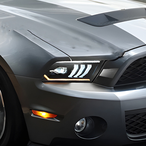 Para Ford <span class=keywords><strong>Mustang</strong></span> 2005-<span class=keywords><strong>2009</strong></span> LED Auto faros montaje dinámico DRL bifocal proyector lente para lámparas delanteras de coche actualización nueva - Product Image 4