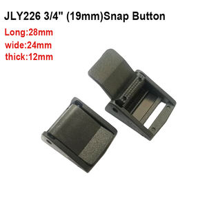 Hebillas de Plástico Negras con Clip de Presión, Resistentes al Agua, para Correas de Mochila, Hebillas de Presión, Conectores - Product Image 3