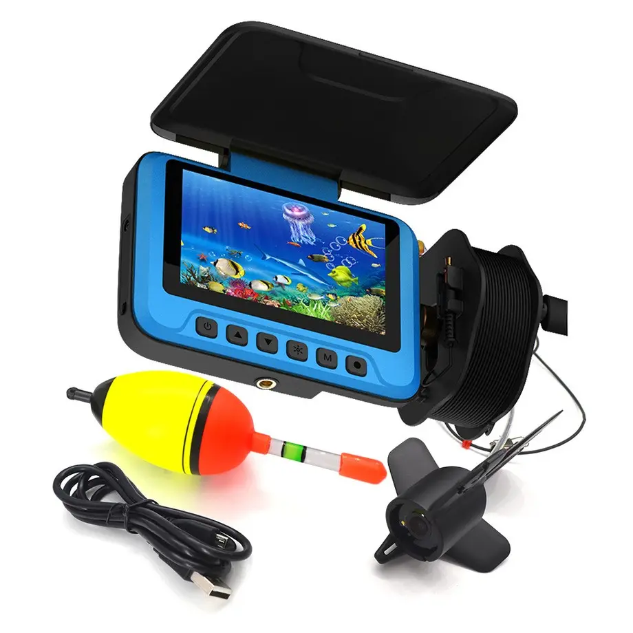 Vendita calda 20m subacquea deep Fish Finder pesca videocamera visione notturna macchina fotografica subacquea con batteria ricaricabile