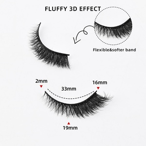 Offre Spéciale – Faux Cils Effet Œil de Chat Épais 5D pour un Courbe Naturel, Style Européen et Américain, Lot de 10 Paires, Vente en Gros - Product Image 3