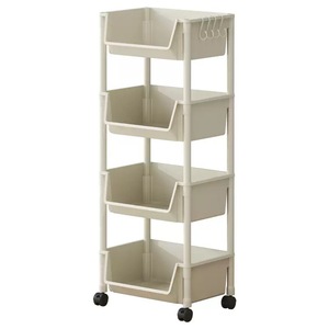 Mobile Storage <b>Rack</b> 5 Tier With Wheels For <b>Kitchen</b> Bedroom Bathroom Multi Functional Organizing Cart - Product Image 5