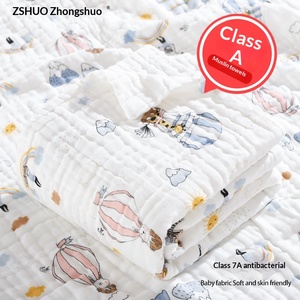 Asciugamano da Bagno per Neonati - Produzione all'Ingrosso/OEM - Asciugamano in Cotone a 6 Strati per Neonati - Puro Cotone per il Bagno e l'Avvolgimento del Bambino - Product Image 4