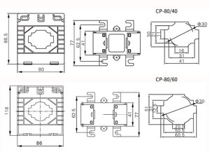 2000/5A phạm vi lớp CP-104/<span class=keywords><strong>1</strong></span> Tần số 50/60Hz CT bobbin CE chứng nhận hình xuyến biến áp điện/80 hiện tại Thiết bị đo - Product Image 5