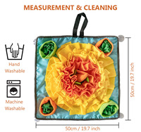 Vente chaude lavable interactif chien jouets à mâcher tapis à tabatier caché nourriture Puzzle nourriture lente Puzzle chat chien outils de formation
