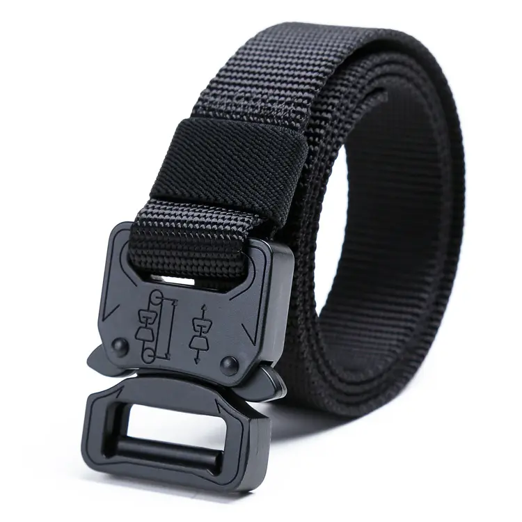 Custom 8332 tactical nylon strap can custom logo belt tactical belts alloy buckle