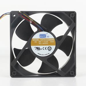 Ventilateur de refroidissement à roulement à billes DATA1238B8M, 120x120x38MM, 12CM, quatre fils, <span class=keywords><strong>pour</strong></span> serveur, inverseur, 5V 12V 24V DC48V 0.23A AC EC, original AVC - Product Image 1