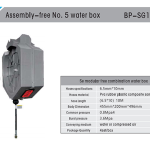 Enrouleur de tuyau de lavage de voiture à haute pression avec tambour électrique/air et tuyau télescopique fixé au mur pour garage/magasin - Product Image 4