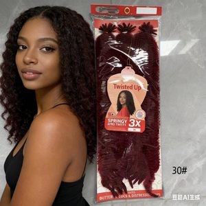 BELEZA Tresses Crochets Artificielles Papillon Style Bohème Torsadé – Mèches Crochets Douces Verrou Papillon - Product Image 1