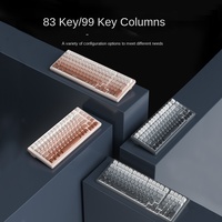 Clavier mécanique PBT USB avec gravure latérale dégradée, rétroéclairage, interrupteurs Tea Hot-Swappable, personnalisable, filaire, pour le gaming
