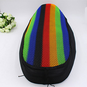 Colorful Half Mesh Motorcycle Seat Cover Honeycomb Pattern <b>Sunscreen</b> Heat Insulation Cushion for Retrofit Upgrade - Product Image 3