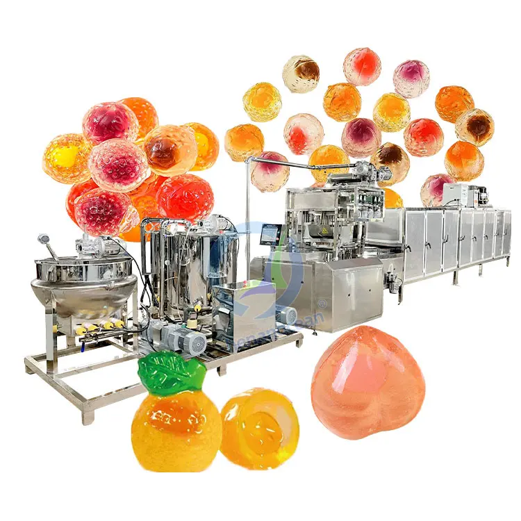 OCEAN Multifuncional Soft Candy Molding Geléia Açúcar Depósito Máquina Gummy Bear Depositor Linha Produzir
