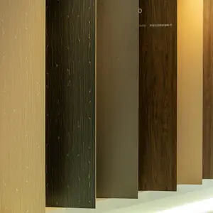 Panel dinding melamin bolak-balik kertas tekstur vertikal
