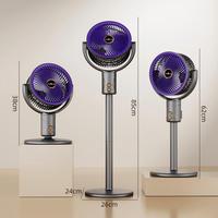 Ventilateur sur pied rechargeable 6000mAh 360° °   Ventilateur sur pied silencieux sans fil à télécommande pour circulation d'air, idéal pour les achats en gros