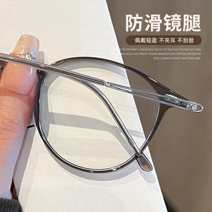 Montures de lunettes ovales rétro pour femmes 99305 en titane pur léger, monture complète de l'usine de Danyang - Product Image 3