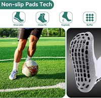 Chaussettes de football pour hommes pour le football et le baseball Coussinets antidérapants tricotés Logo du corps pour la saison d'automne