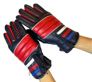 Guantes de esquí con aislamiento de invierno de alta calidad Deportes al aire libre Resistente al agua Funcional Cálido Cuero de piel de cabra con precios razonables - Product Image 1