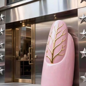 Custom Fiberglass Sculpture <b>Wall</b> Hanging Sign Ornaments Outdoor Storefront Entrance Decor for <b>Nail</b> & Beauty Salon - Product Image 4
