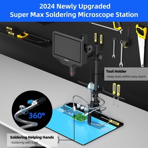 <span class=keywords><strong>Microscope</strong></span> <span class=keywords><strong>numérique</strong></span> <span class=keywords><strong>WiFi</strong></span> Andonstar AD409-MAX-ES de haute qualité avec endoscope pour la réparation et l'entretien des circuits imprimés - Product Image 6