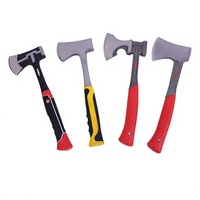 Hache transfrontalière personnalisée avec manche en PVC moulé, lame en acier à haute teneur en carbone de 600g ; Hache de ferme, de bûcheronnage, de menuiserie et de lutte contre les incendies