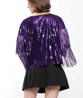 T-shirt col en O pour femmes, Tenue Volunteers du Tennessee Gameday, robe en jersey à paillettes avec pompon, nouvelle collection