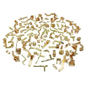 Good Price Metal Stamping Brass Part Oem Golden Supplier Metal Stamping Parts Socket Brass Stamping Part