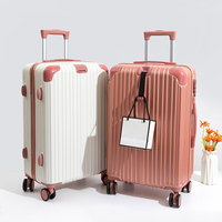 Valise de voyage rose pour affaires avec serrure à combinaison