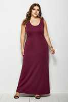 Robe longue moulante décontractée pour femme, couleur unie, grande taille, sexy, pour l'été